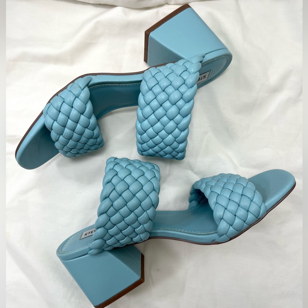 Steve Madden Daphnee blue braided sandal